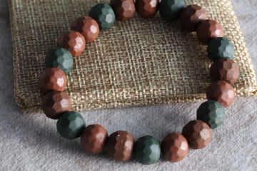 Three-color Purple Clay Bracelet