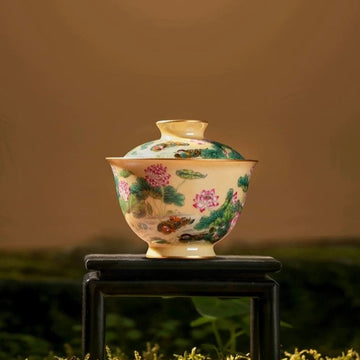 Hand-painted Lotus gai wan