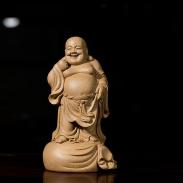 Happy Arhat Sculpture
