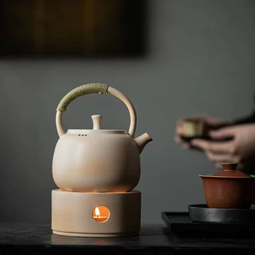 Ceramic Handle Teapot tea stove