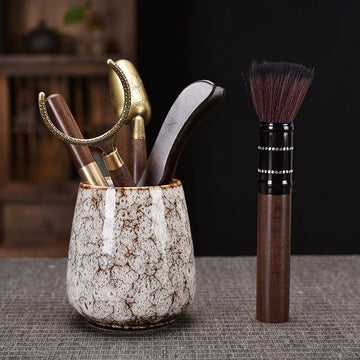 White-glazed Ebony Wood