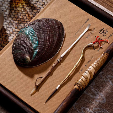 Silver Abalone tea scoop