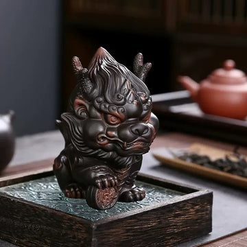 The Wealth-Attracting Unicorn tea pet