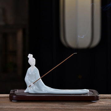 Lady Holding Incense incense burner