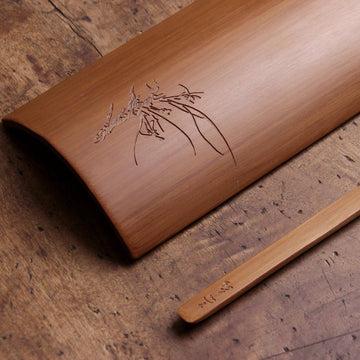 Carved Bamboo tea scoop