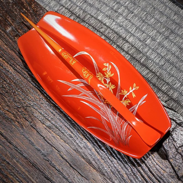 Hand-painted Lacquer tea scoop