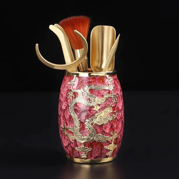 Gold-inlaid Jade