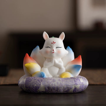 Colorful Nine-tailed Fox tea pet