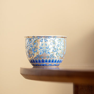 Blue Entwined Branch teacup