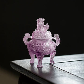 Crystal incense burner