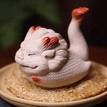 Little White Dragon tea pet