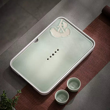 Ginkgo leaf tea tray