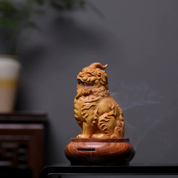 Boxwood PI Xiu incense burner