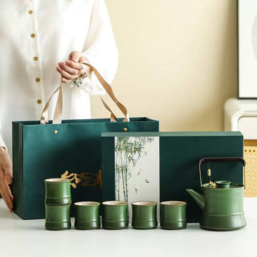 Bamboo-Joint Tea Set suit
