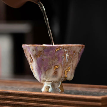 Purple Coarse Pottery teacup
