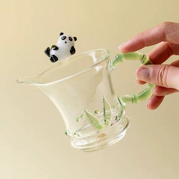 Bamboo-joint Panda fair cup