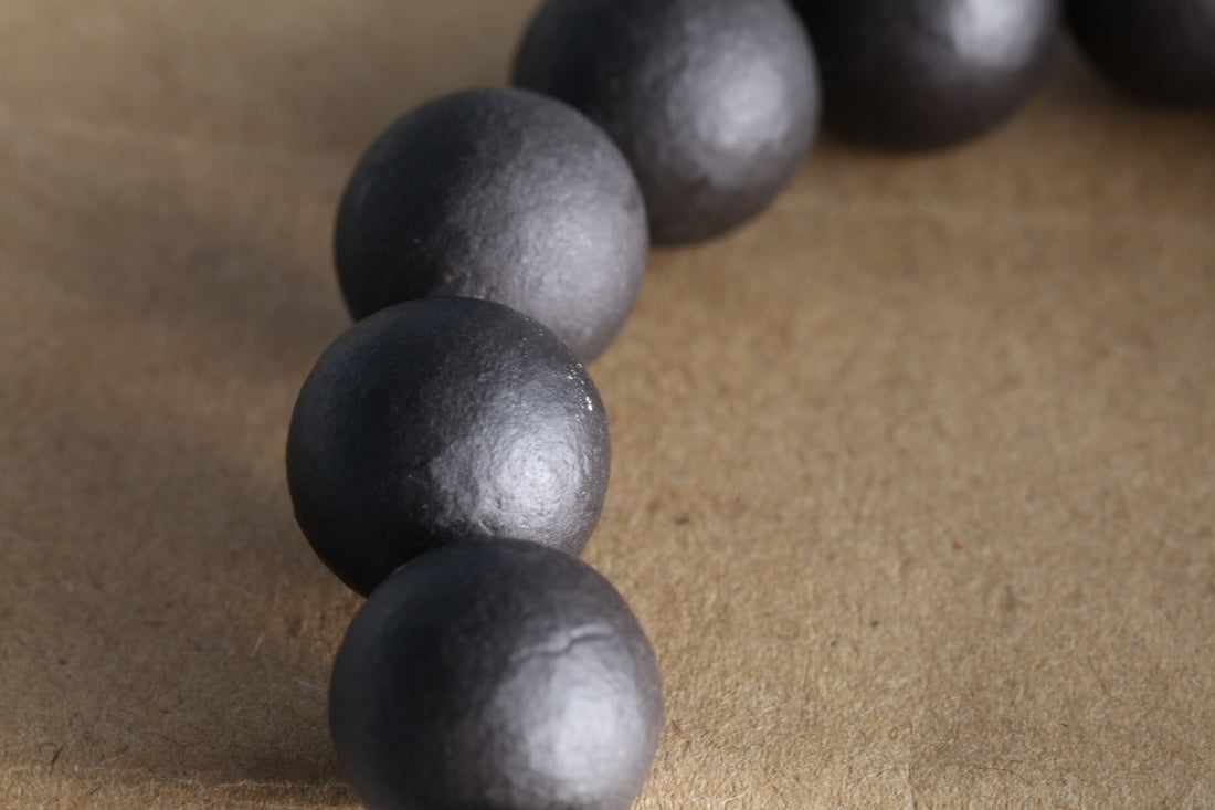 Purple Clay Black Clay Bracelet