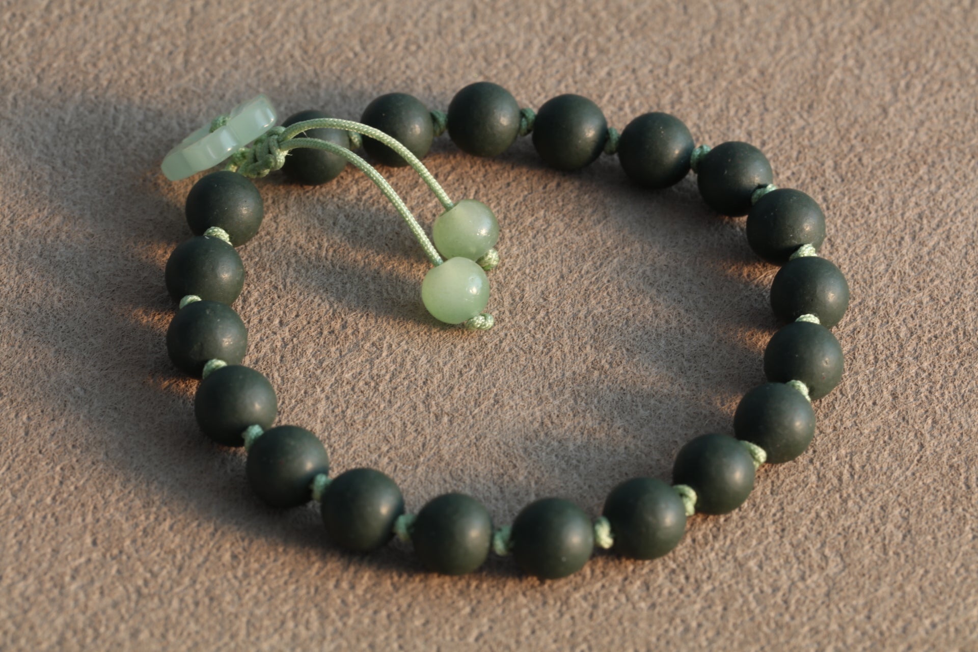 Weave Green And Purple Clay Bracelets