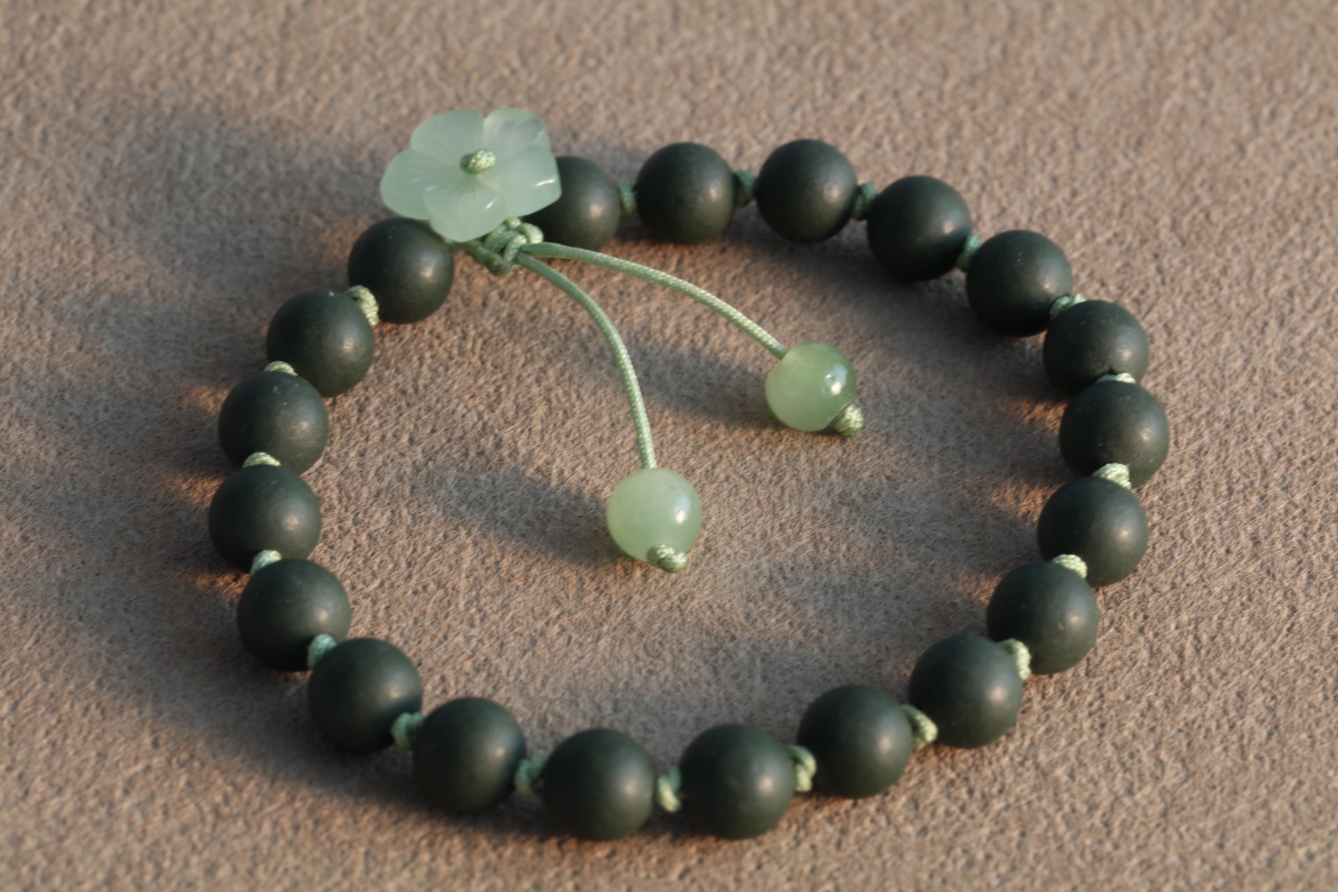 Weave Green And Purple Clay Bracelets