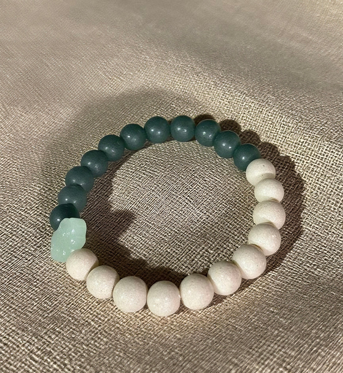 White And Blue Purple Clay Bracelet