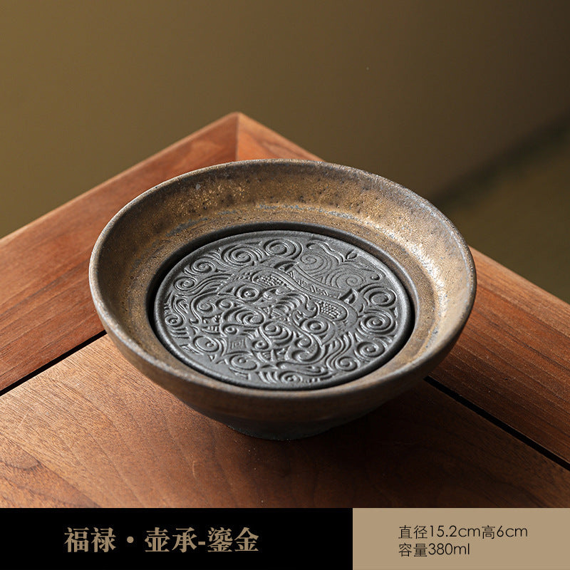 Coarse Pottery Tea Tray