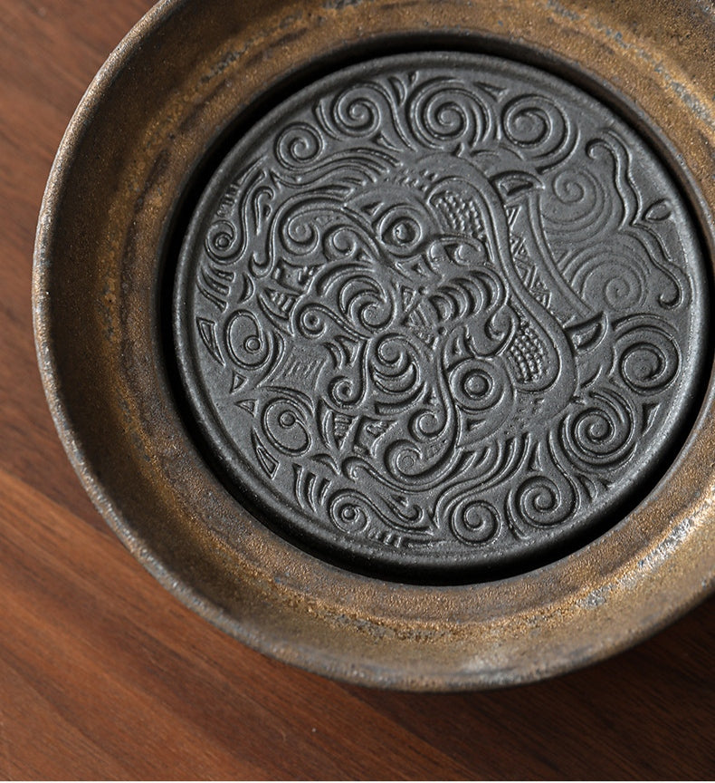 Coarse Pottery Tea Tray