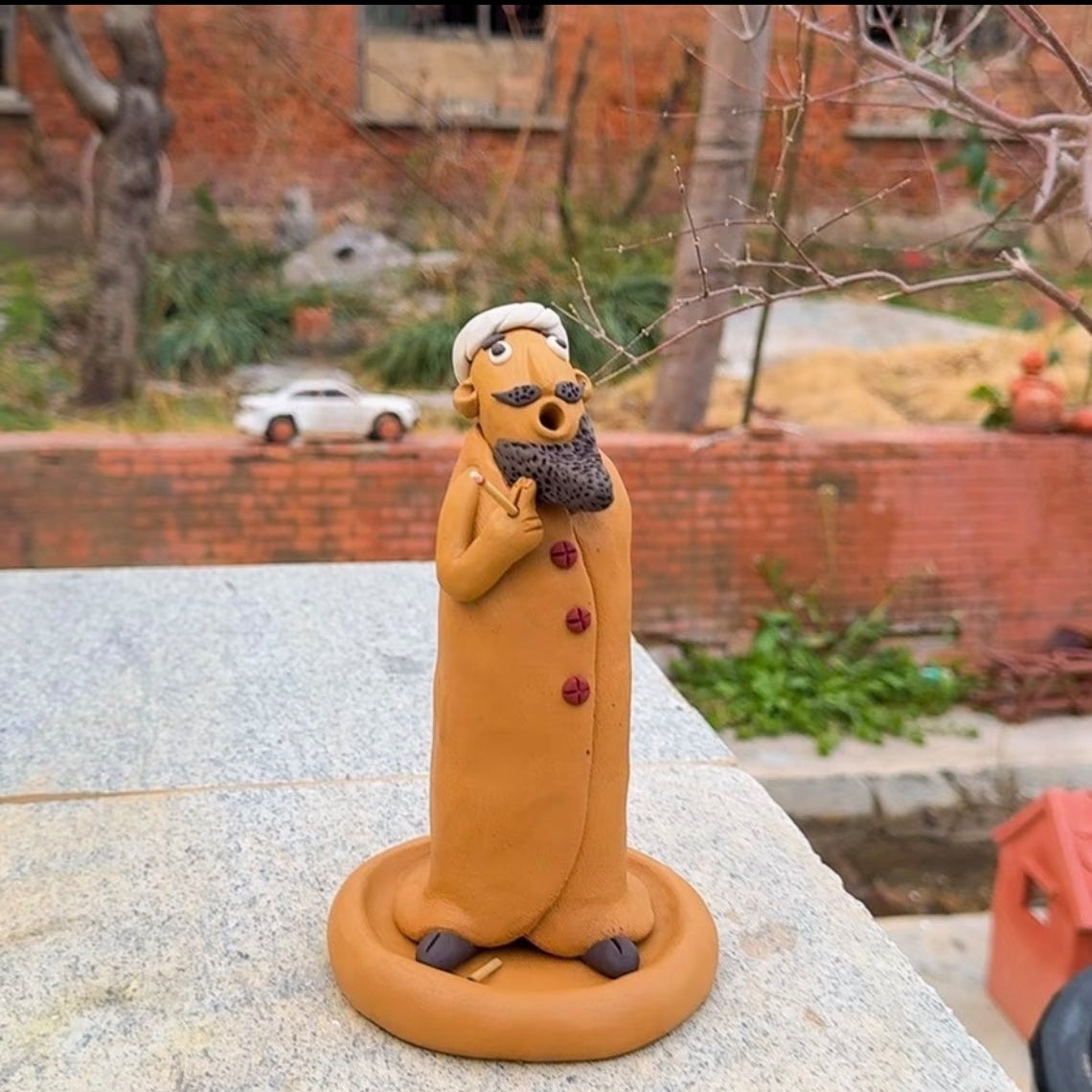 Bearded Incense Burner
