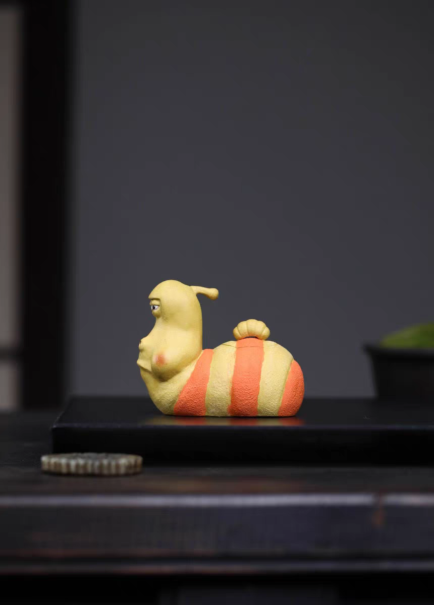 Funny Larva Teapot