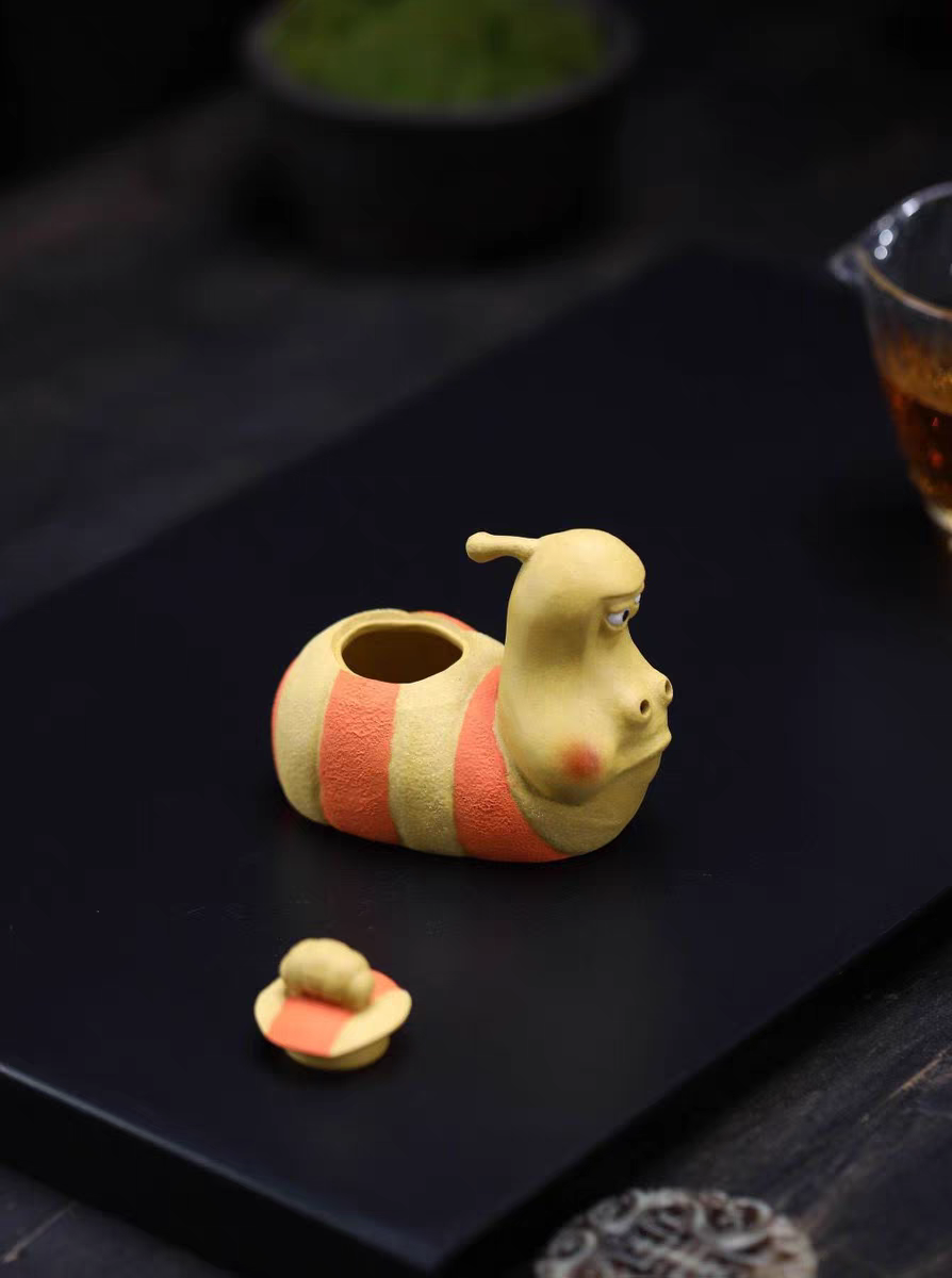 Funny Larva Teapot