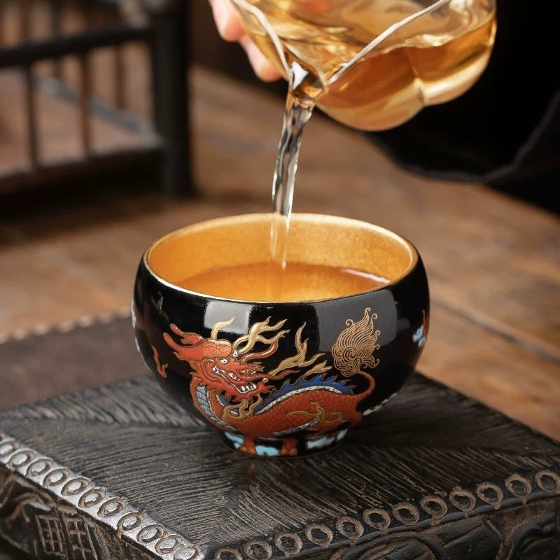 Hand-Painted QiLin teacup