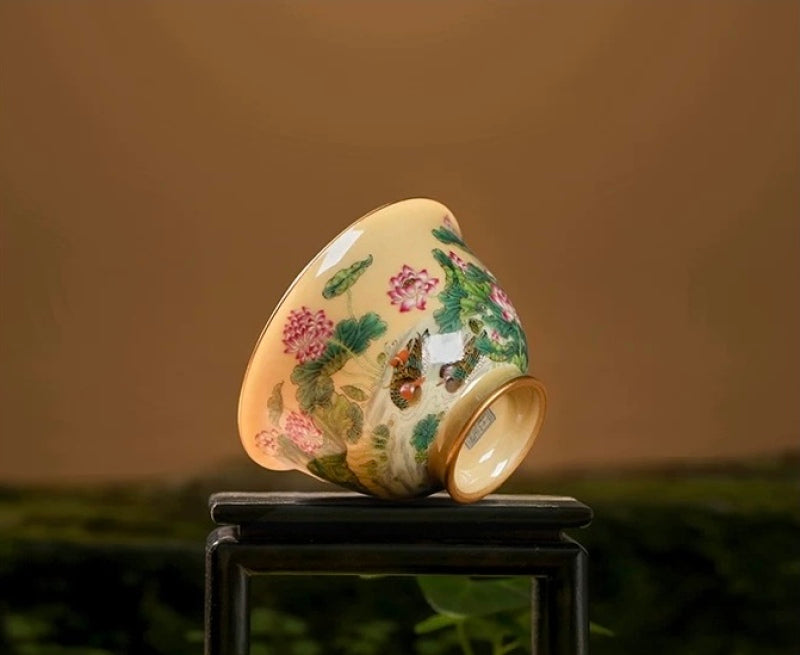 Hand-painted Lotus gai wan