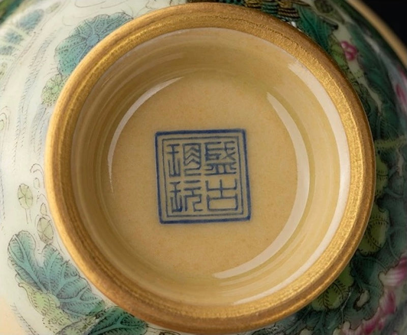 Hand-painted Lotus gai wan