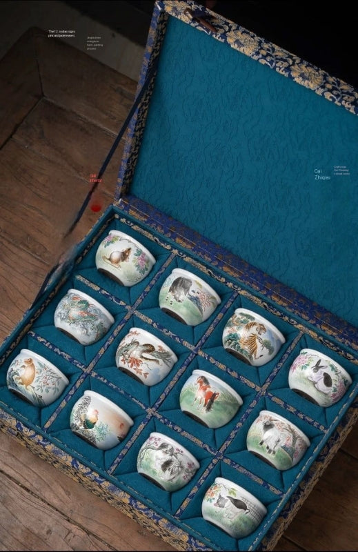 The Twelve Chinese Zodiac Signs teacup