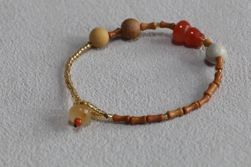 Yixing Purple Clay Bamboo Joint Bracelet