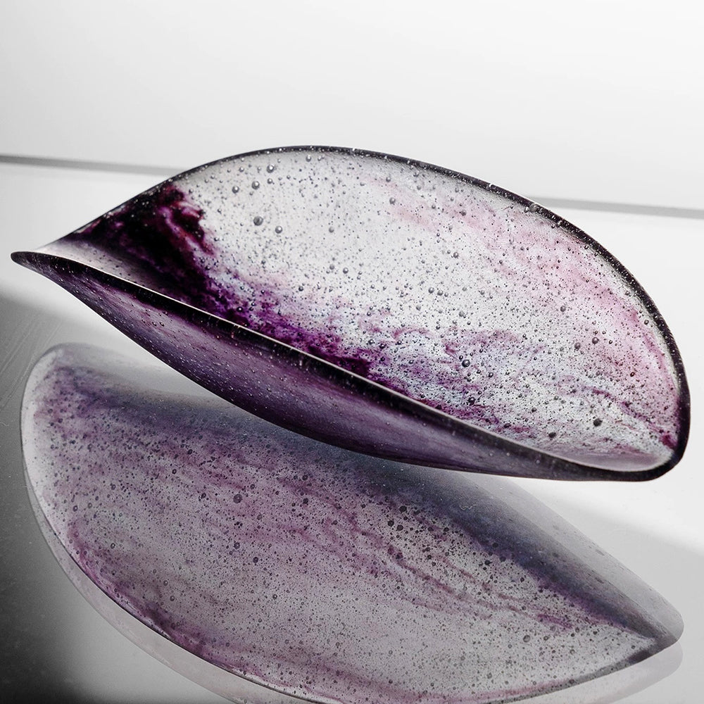 Blue And Purple Glass tea scoop