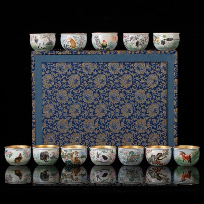 The Twelve Chinese Zodiac Signs teacup