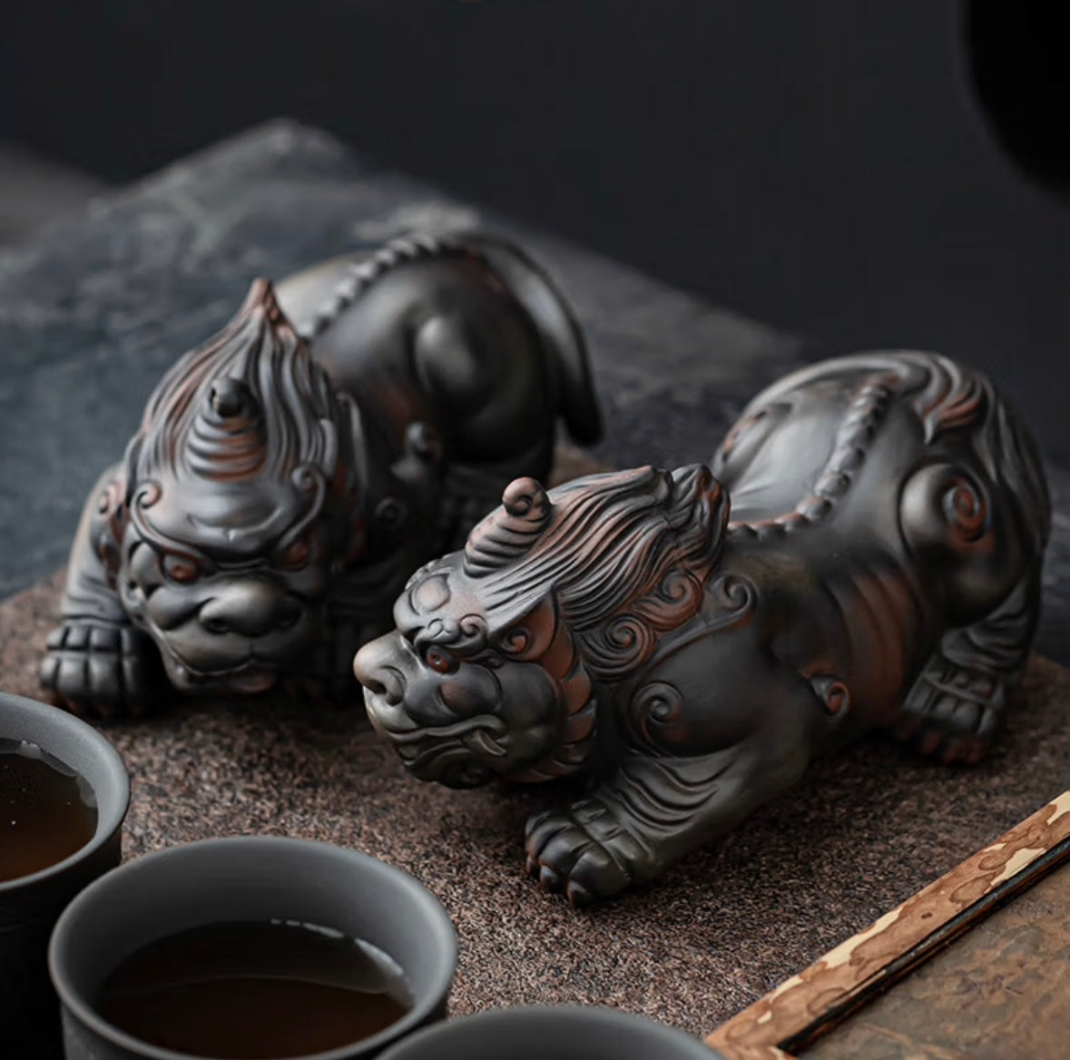 Purple Pottery PI Xiu tea pet