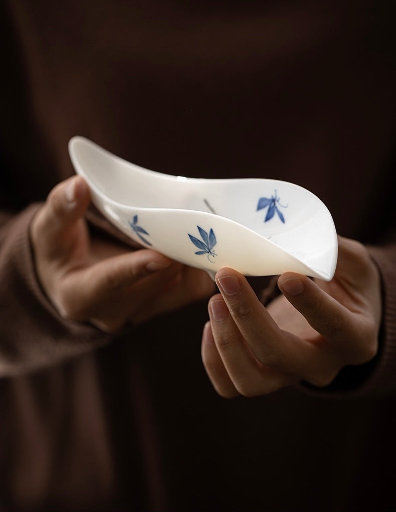 White Porcelain tea scoop