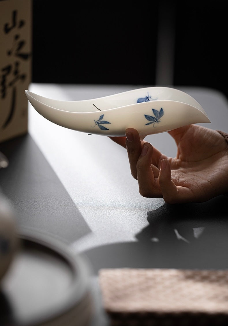 White Porcelain tea scoop