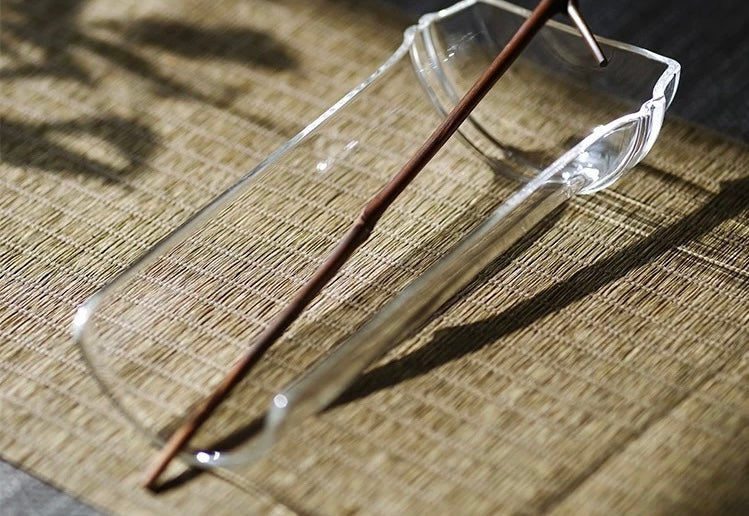 Glass Bamboo Joint tea scoop