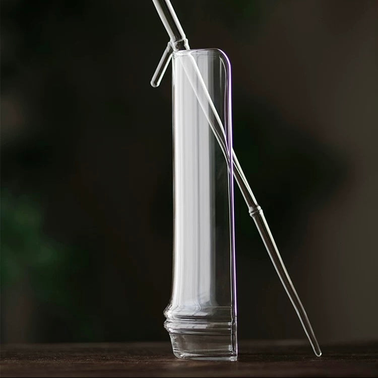 Glass Bamboo Joint tea scoop