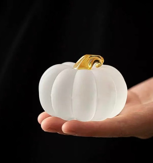Glass Pumpkin tea pet