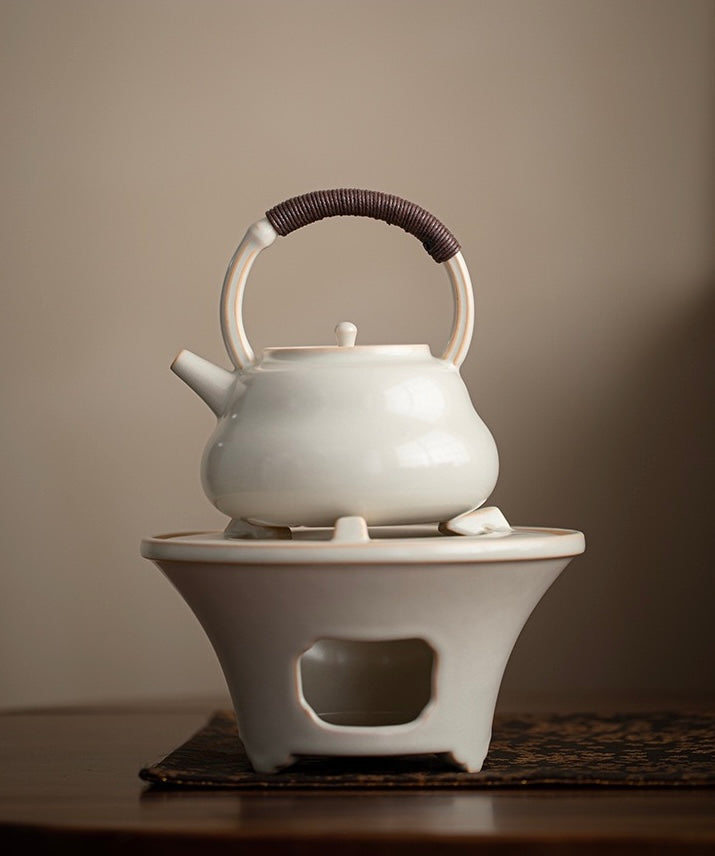 White Pottery tea stove