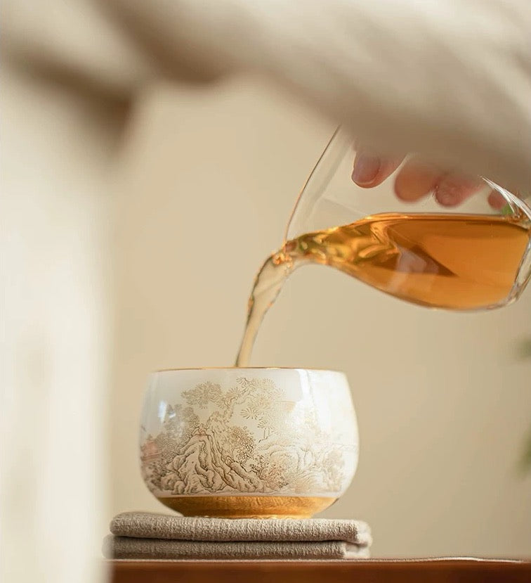 Mountains Of Gold And Silver teacup