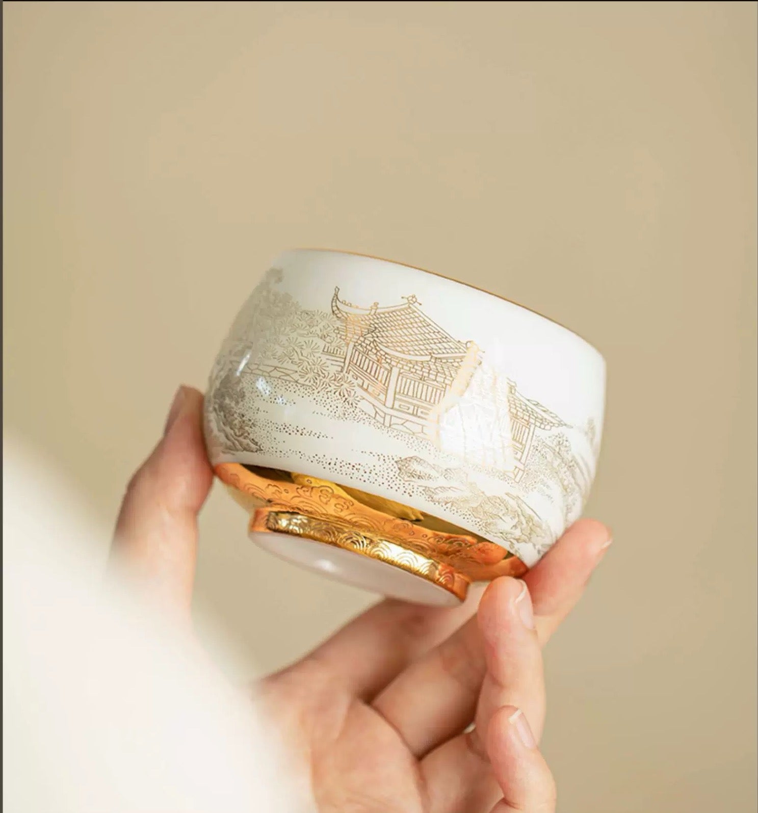 Mountains Of Gold And Silver teacup