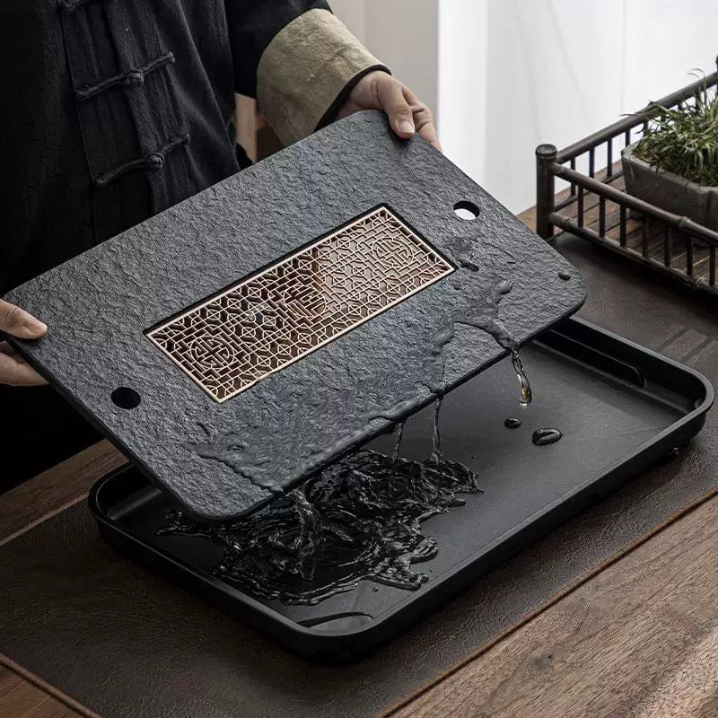 Black Ceramic teatray