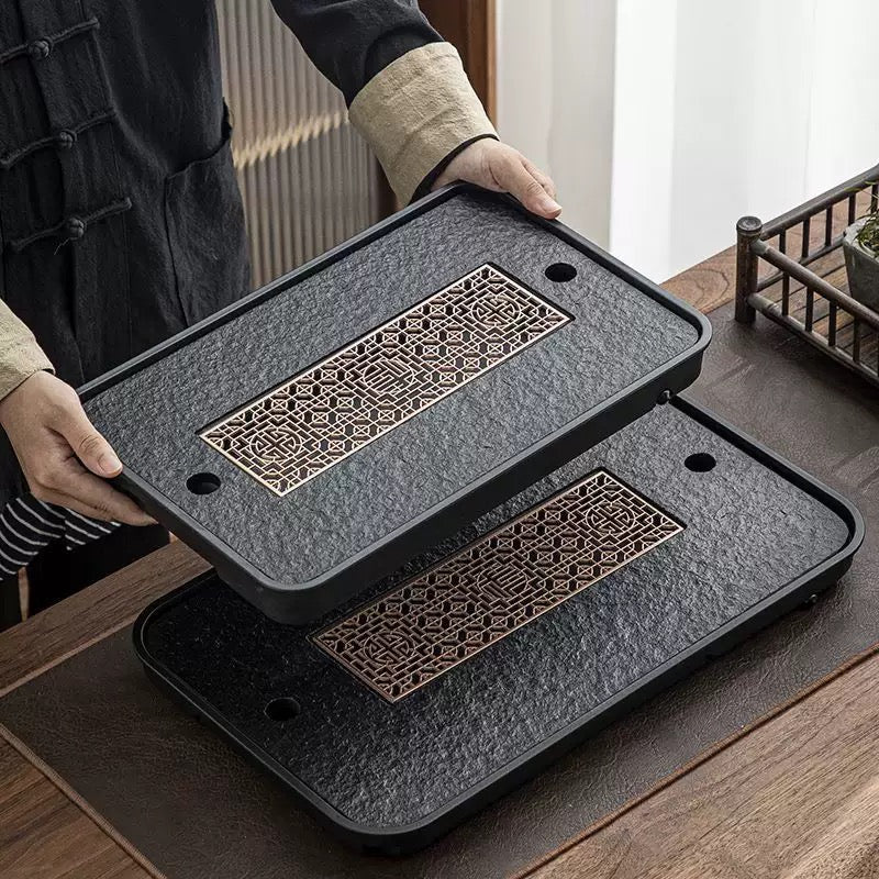 Black Ceramic teatray
