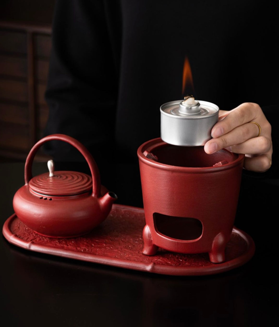 The Red Tea Stove In The Forbidden City