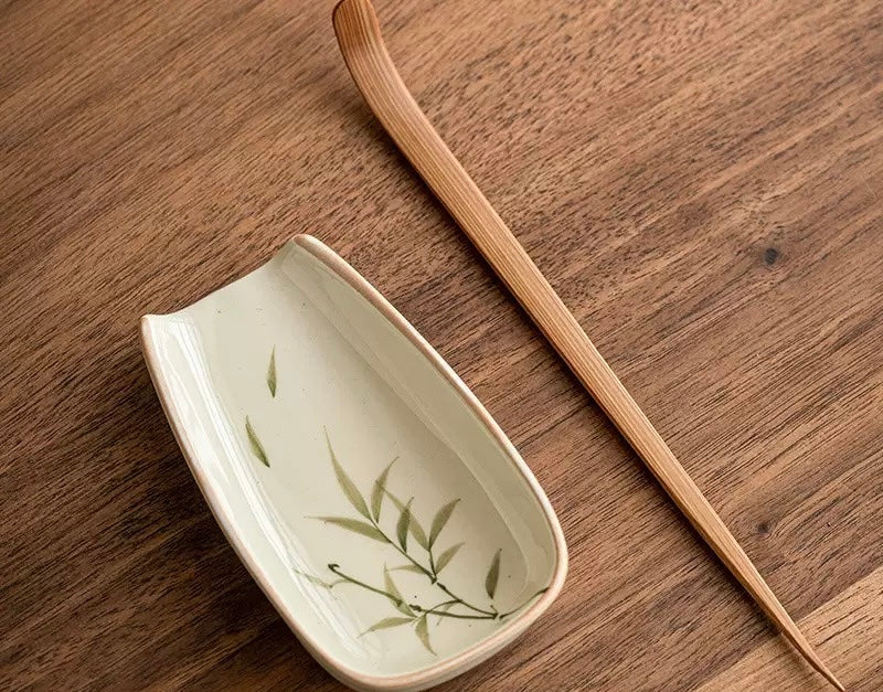 Emerald Green tea scoop