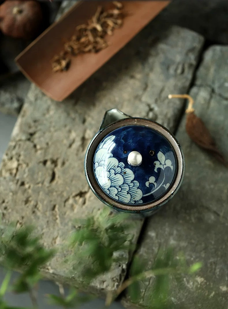 Wood-fired Blue And White Porcelain gai wan